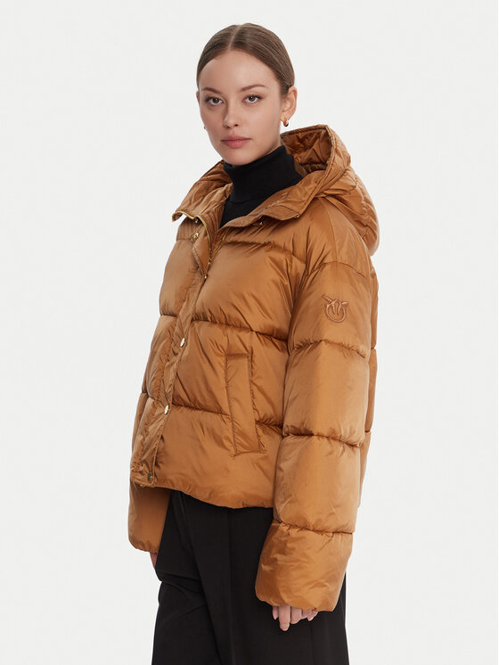 PINKO Kurtka zimowa Imparso Imbottito 105656 A2TF Beżowy Regular Fit