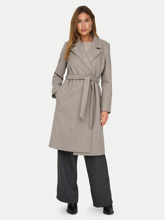 ONLY Płaszcz przejściowy Alvilda 15314362 Beżowy Regular Fit
