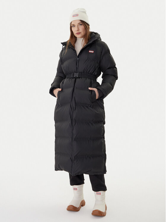 Hunter Płaszcz zimowy Hutchison HARW0001252 Czarny Regular Fit