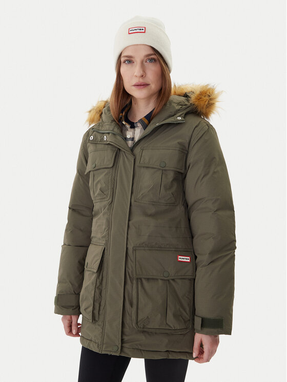 Hunter Parka Glyder HARW0014252 Zielony Regular Fit