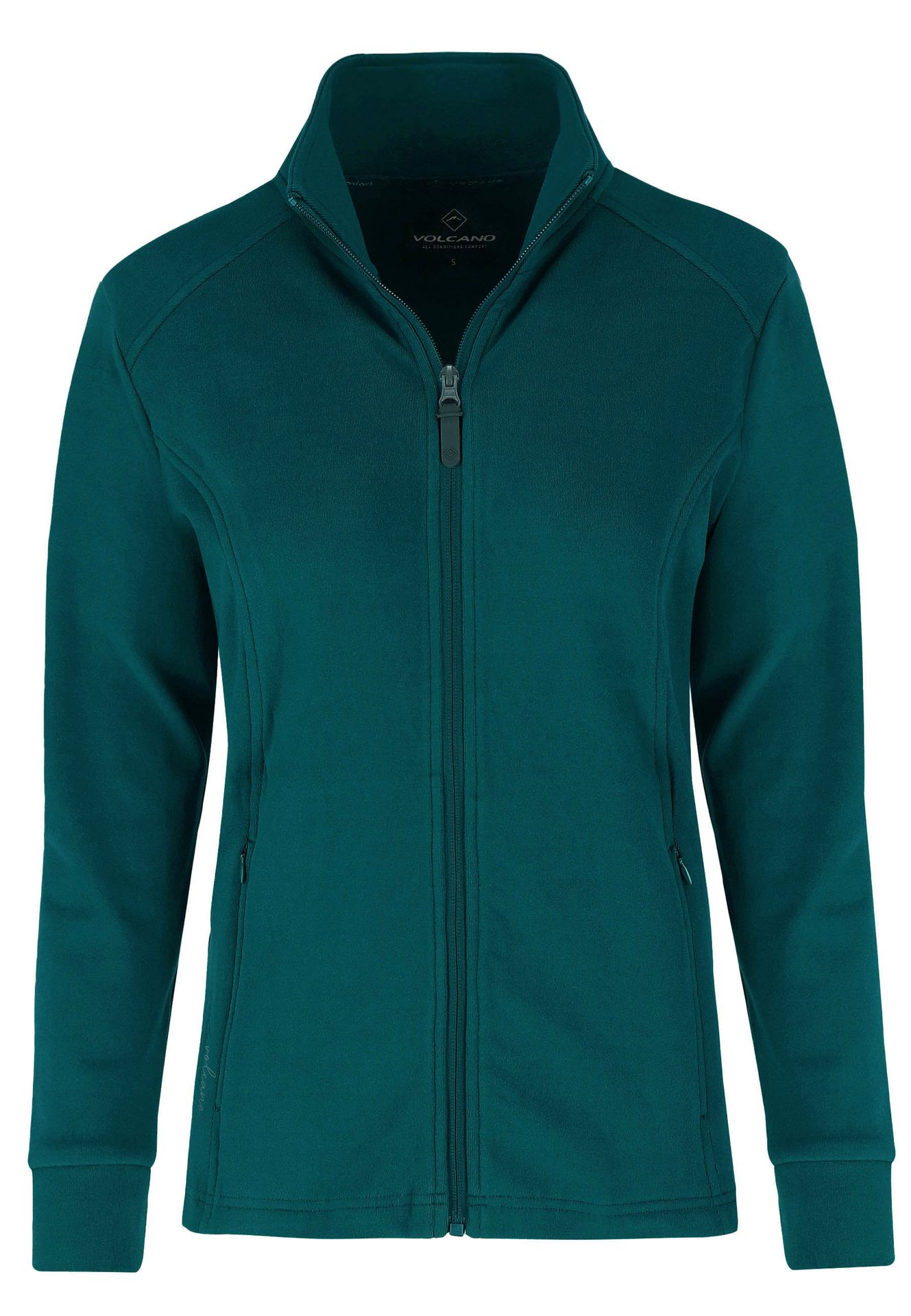 Ciemnoturkusowy, dopasowany polar F-MOYA