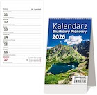 Kalendarz 2026 biurkowy pionowy tygodniowy HELMA