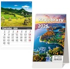 Kalendarz 2026 biurkowy pionowy miesięczny HELMA