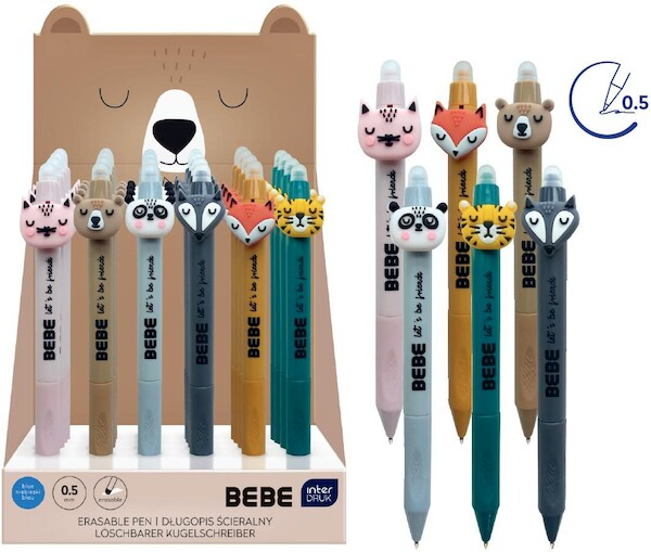 BEBE Friend Długopis ścieralny ze zwierzakiem