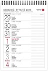 Kalendarz 2026 biurkowy tygodniawy pionowy MIX