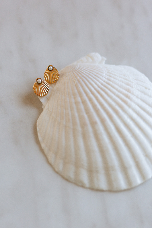 Kolczyki pozłacane Ocean Kiss