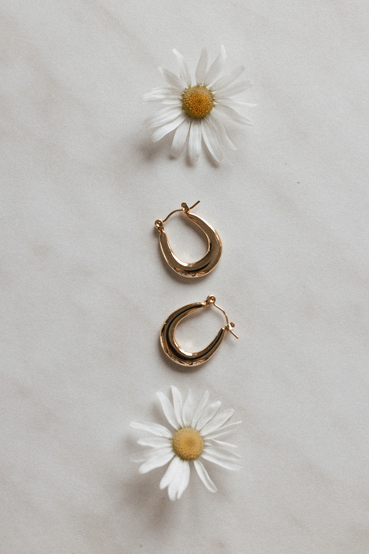 Kolczyki pozłacane Classic