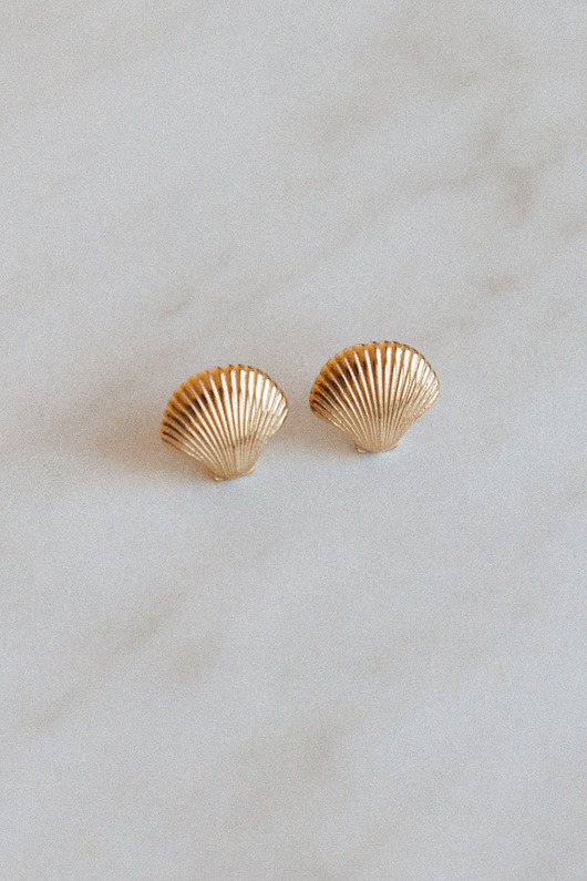 Kolczyki Golden Seashell