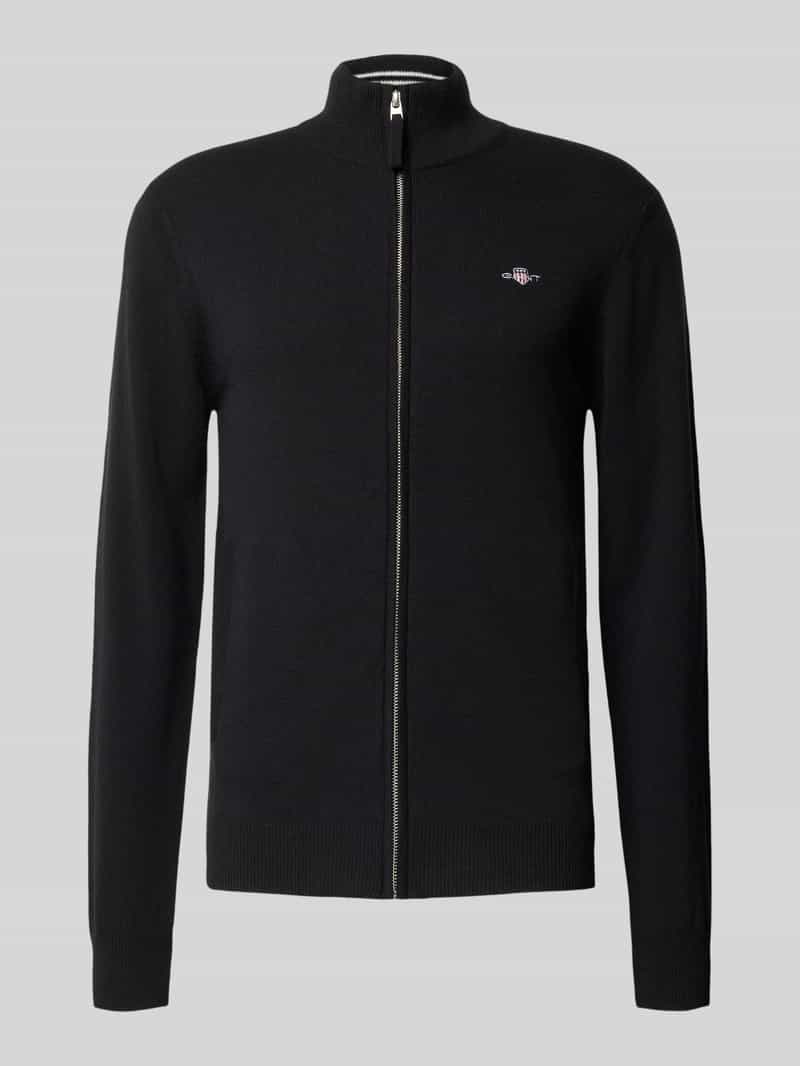 Kurtka z dzianiny z zamkiem błyskawicznym