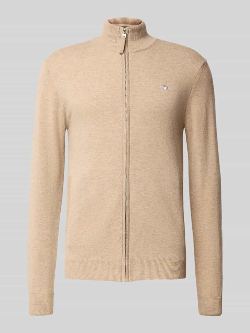 Kurtka z dzianiny z zamkiem błyskawicznym