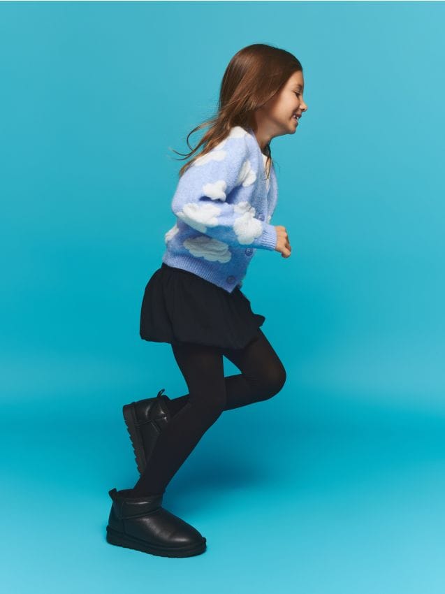 Reserved - Skórzane botki za kostkę - czarny