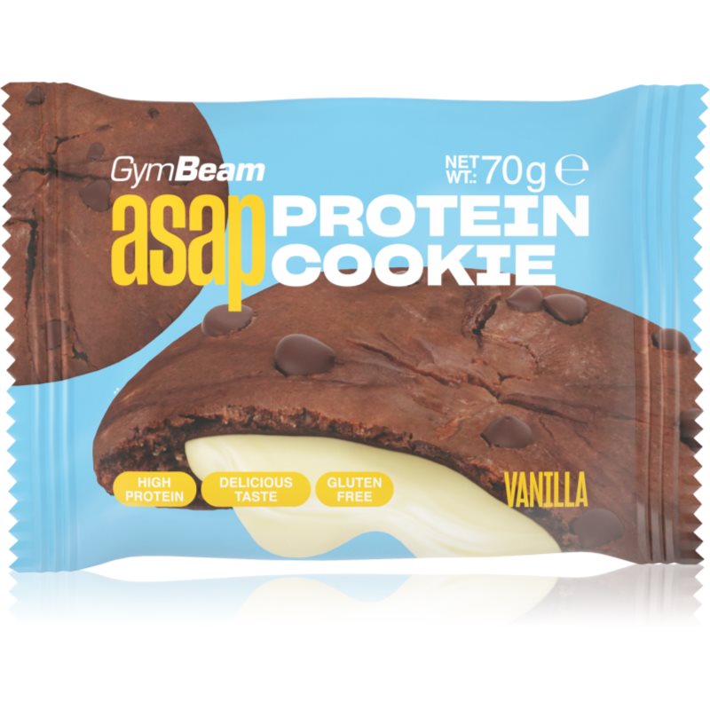 GymBeam ASAP Protein Cookie herbatniki proteinowe smak Vanilla 70 g