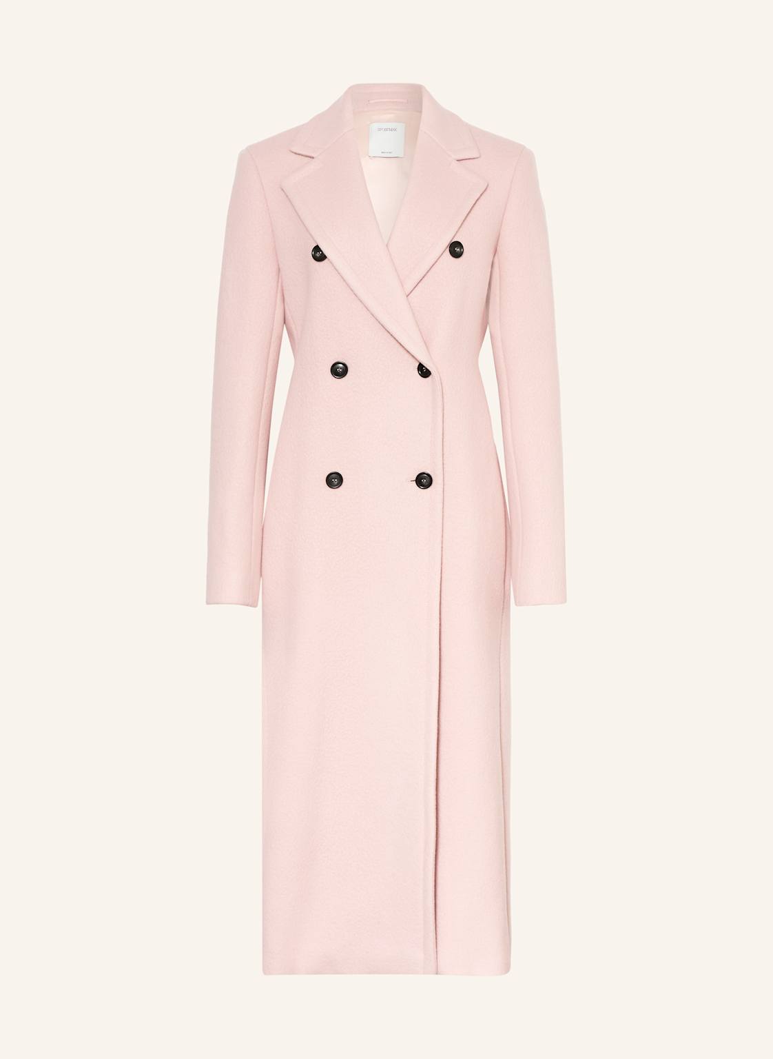 Sportmax Płaszcz Wełniany Comune rosa