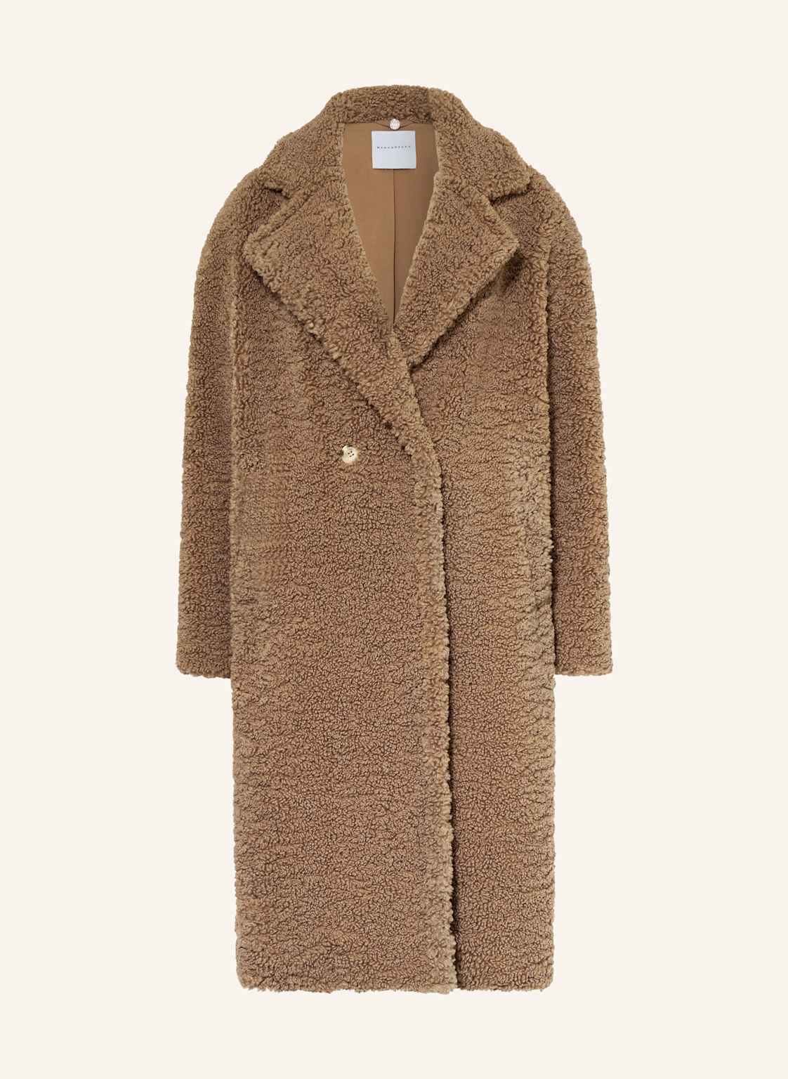 Rino & Pelle Płaszcz Z Pluszowego Materiału beige