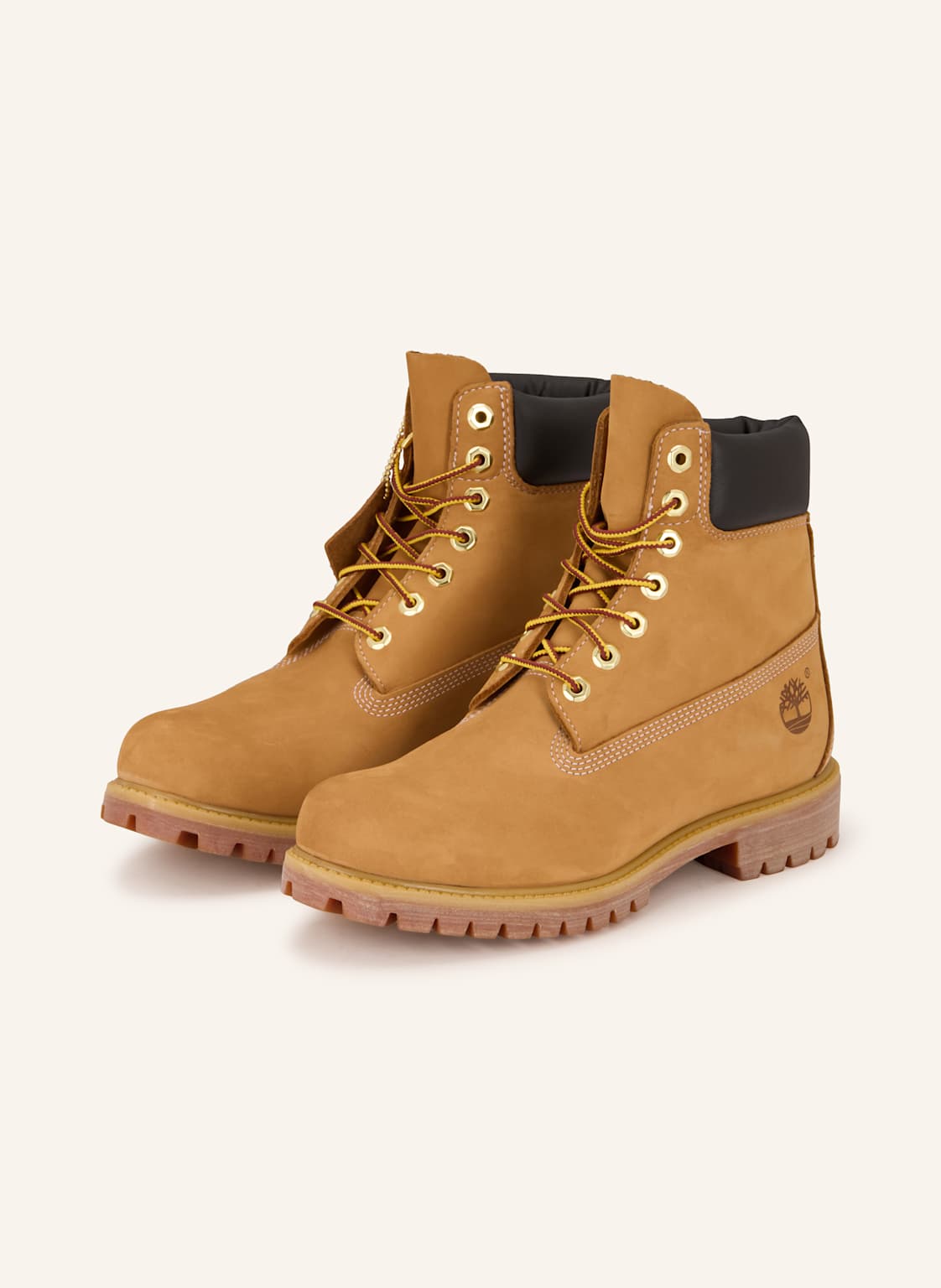 Timberland Botki Sznurowane Premium 6 Inch braun