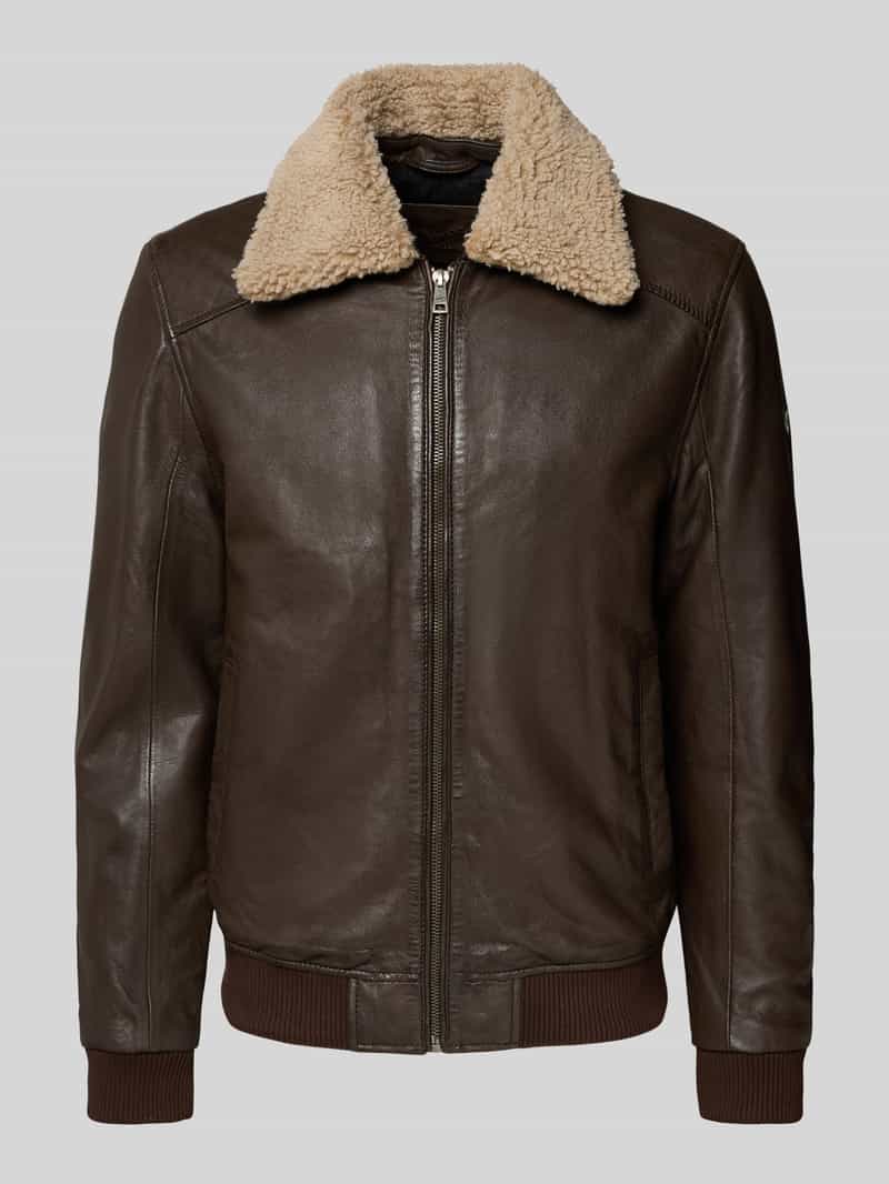 Bomberka z imitacji skóry