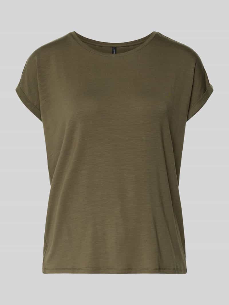 T-shirt o kroju regular fit z mieszanki lyocellu model ‘AVA’