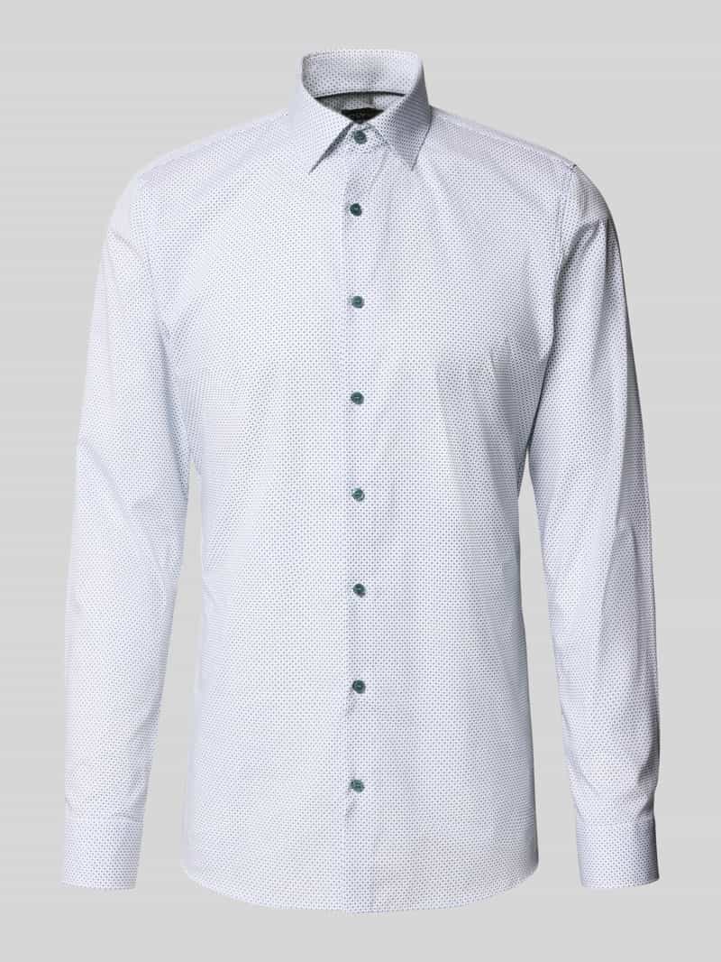 Koszula biznesowa o kroju Super Slim Fit z kołnierzykiem typu kent