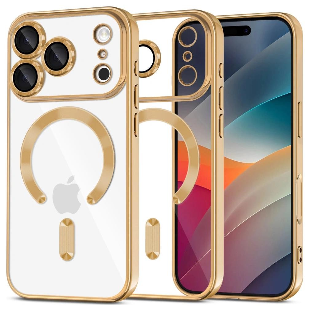Tech-Protect Magflex Magsafe iPhone 17 Pro Max shiny gold
