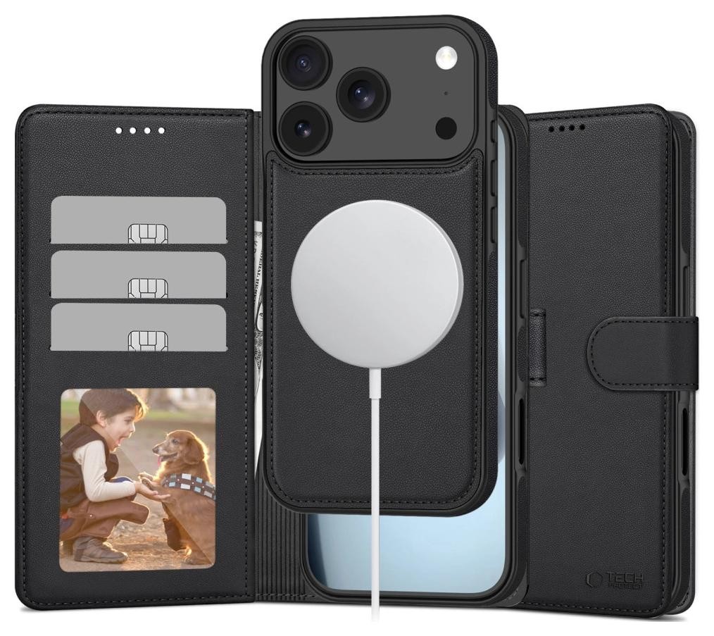 Tech-Protect Wallet Magsafe iPhone 17 Pro Max matte black