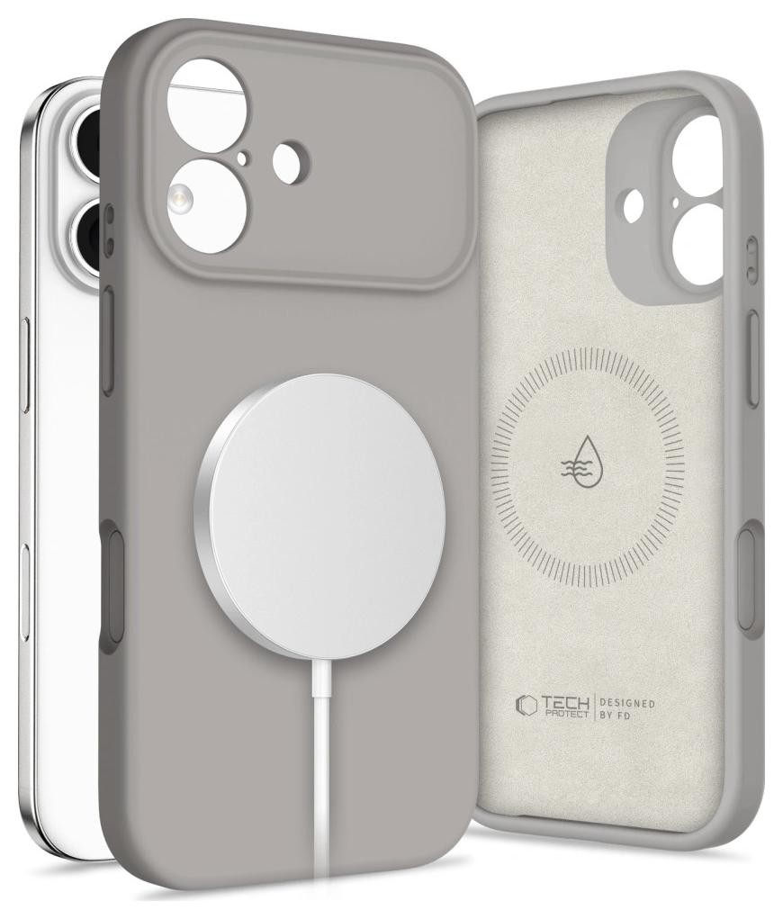 Tech-Protect Silicone Magsafe iPhone 17 stone grey