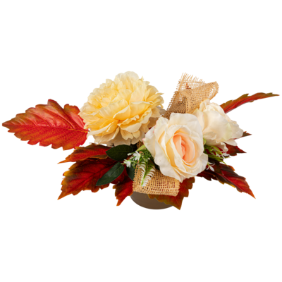 Stroik w misie róże 59 x 38 cm mix