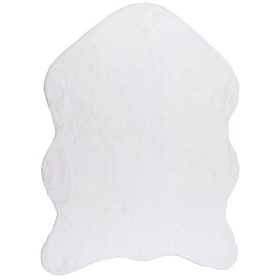 Dywan sztuczna skóra Rabbit puszysty 120 x 160 cm biały