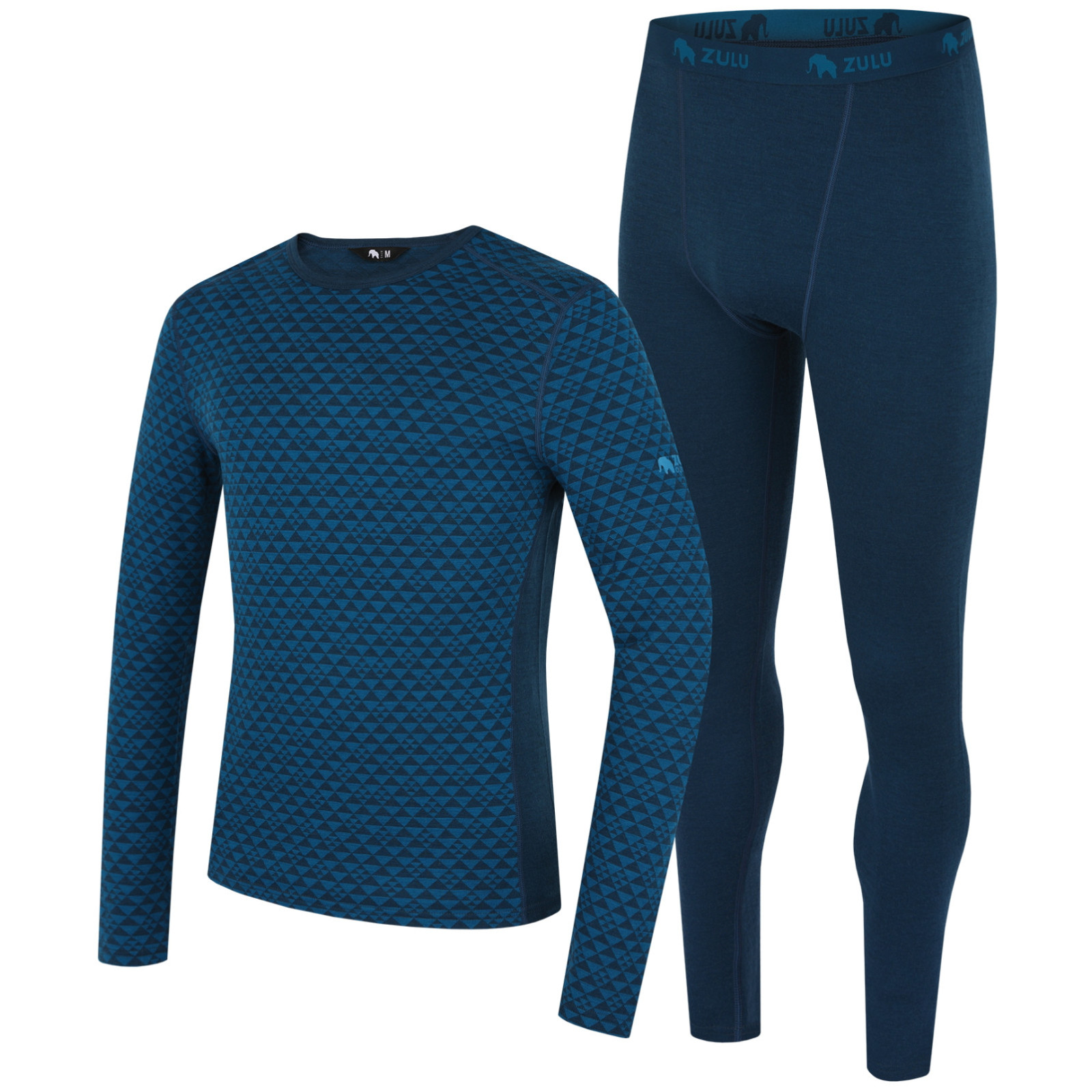 Zestaw męski Zulu Merino 240 Long Rozmiar: M / Kolor: niebieski