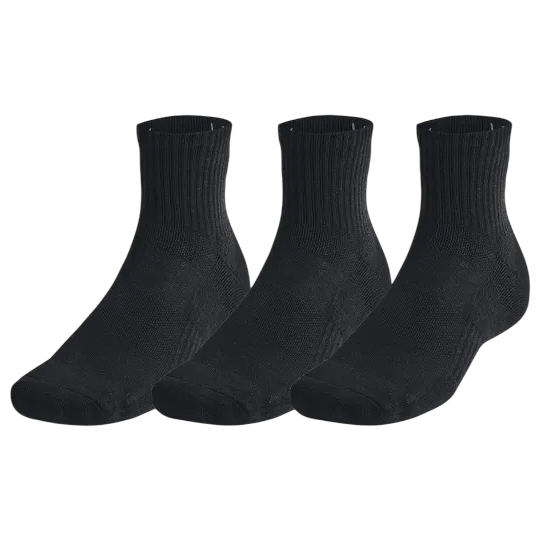 Zestaw skarpetek Under Armour Unisex Tc 3Pk Qtr Rozmiar skarpet: 42,5-47 / Kolor: czarny