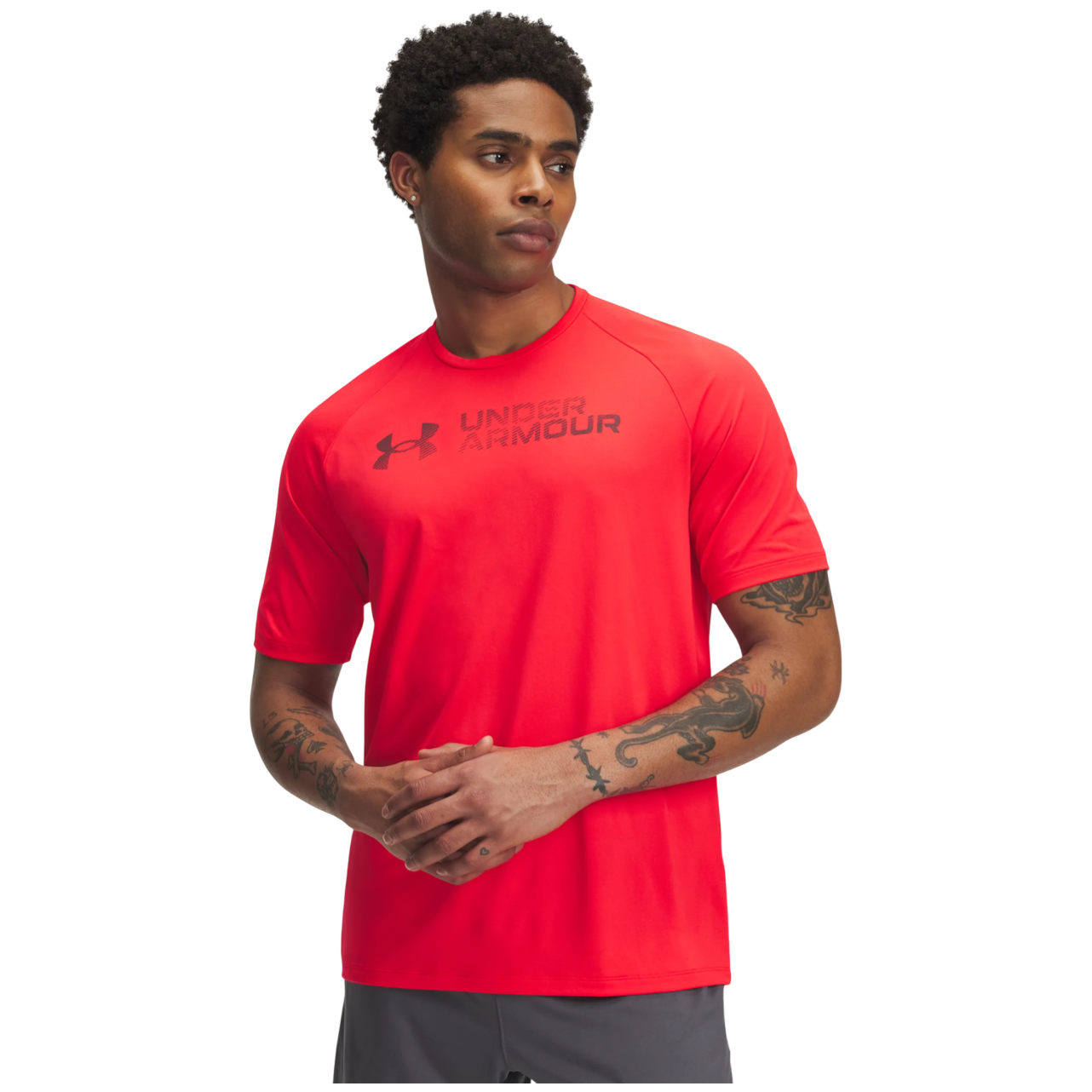 Męska koszulka Under Armour Tech Reflective Ss Rozmiar: L / Kolor: czerwony