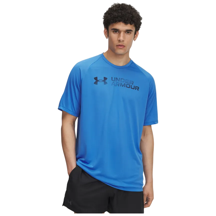 Męska koszulka Under Armour Tech Reflective Ss Rozmiar: XL / Kolor: niebieski