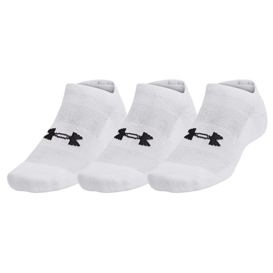 Zestaw skarpetek Under Armour Unisex Tc 3Pk No Show Rozmiar skarpet: 42,5-47 / Kolor: biały