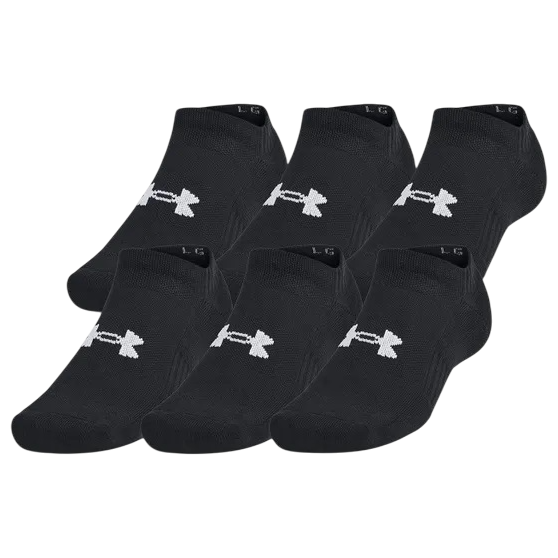 Zestaw skarpetek Under Armour Unisex Tc 3Pk No Show Rozmiar skarpet: 42,5-47 / Kolor: czarny