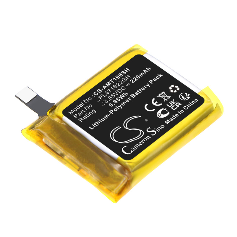 Amazfit A1969 / PL471822GH 220mAh 0.85Wh Li-Polymer 3.85V (Cameron Sino)