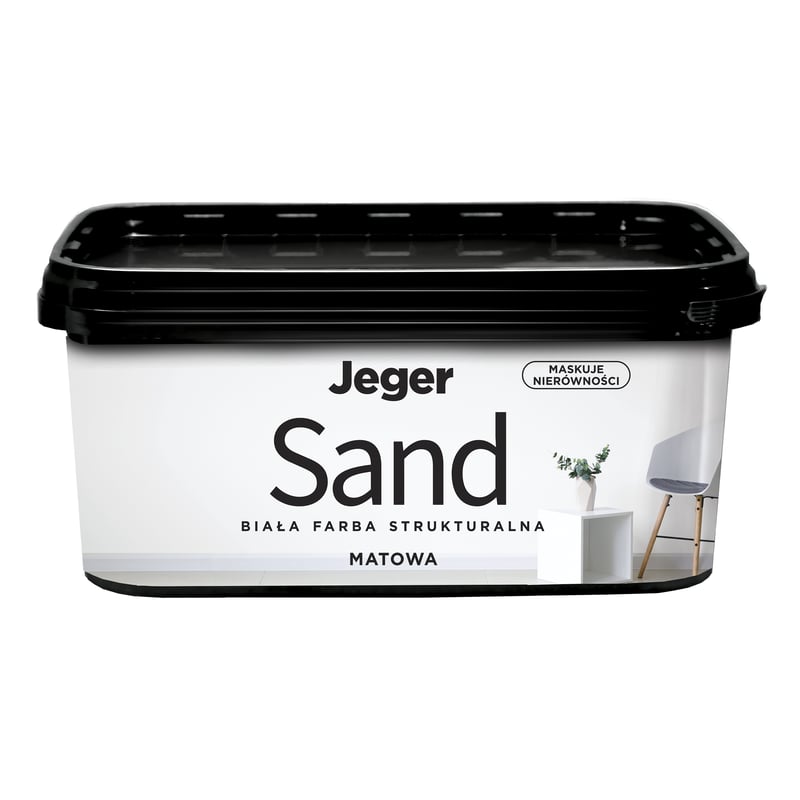 Jeger Farba dekoracyjna Sand biała matowa 5 l