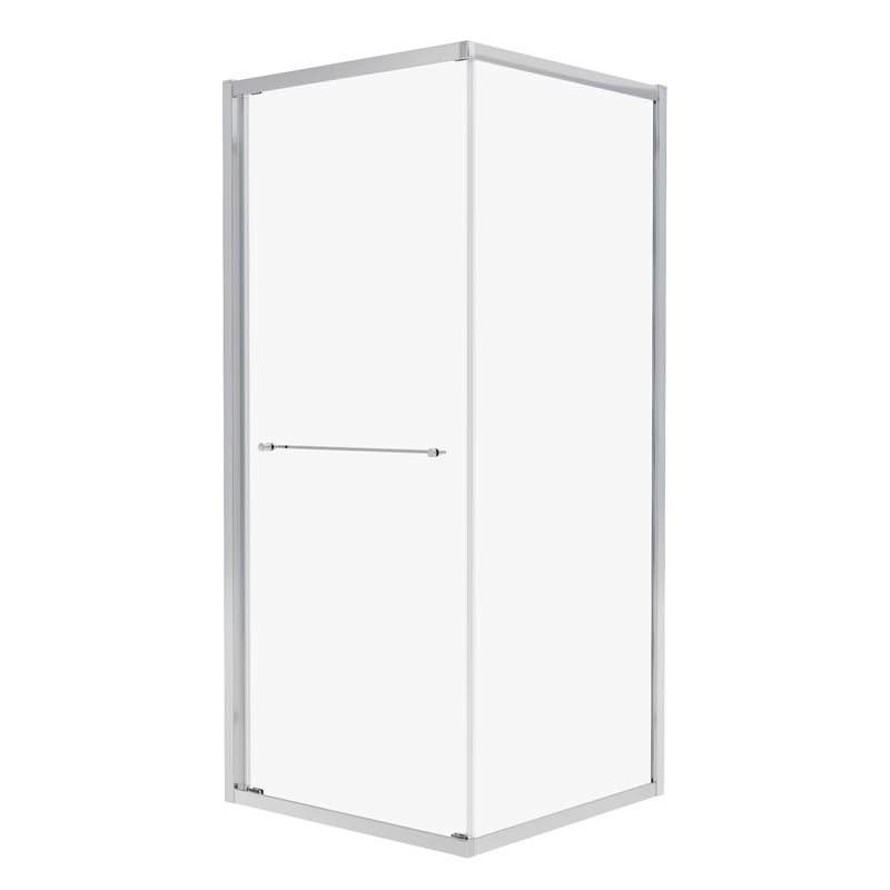 Kabina prysznicowa kwadratowa Interia 80x80x200 cm chrom szkło transparentne Wellneo