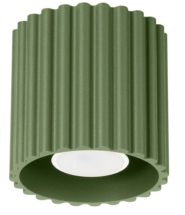 Oliwkowa lampa sufitowa w loftowym stylu E8-C57