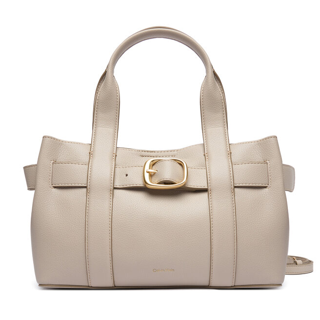 Torebka Calvin Klein Buckle Mini Tote With Strap LV04F3295G Beżowy