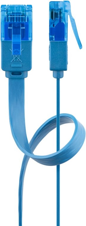 Goobay 96306 kabel sieciowy Niebieski 1 m Cat6a U/UTP (UTP)