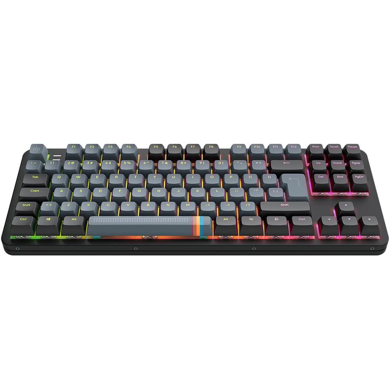 Dark Project DP ALU87A Midnight ISO Gaming USB QWERTY Duński, Fiński, Niemiecki, Włoski, Skandynawia, Norweski, Hiszpański, Szwecki, British English, UK międzynarodowy Ciemny Szary  DP ALU87A MIDNIGHT ISO