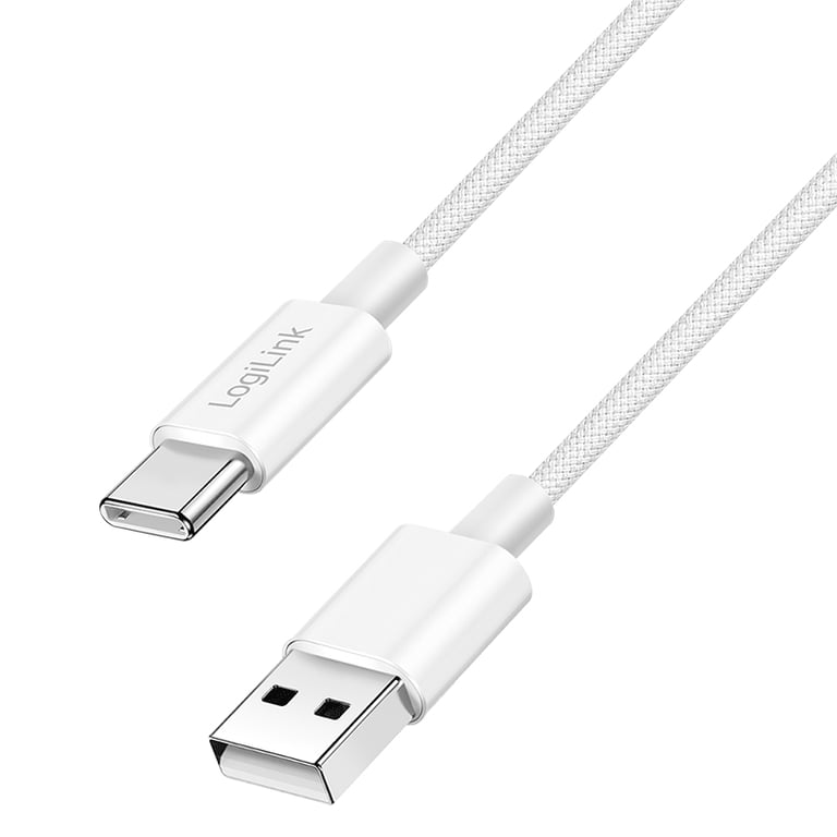 LogiLink CU0321 kabel USB USB 2.0 1 m USB A USB C Biały