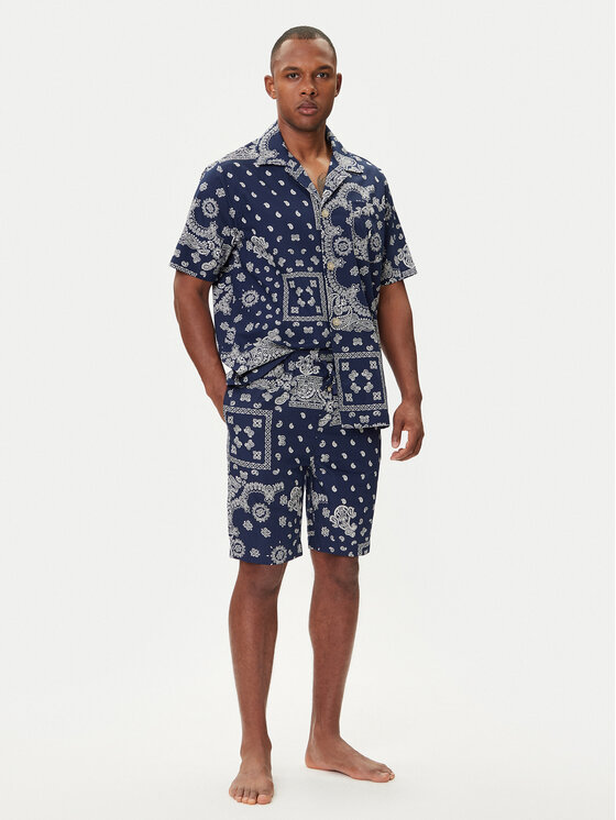 Polo Ralph Lauren Piżama 714899503019 Granatowy Regular Fit