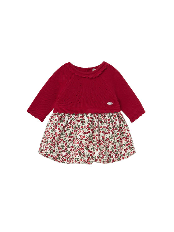 Mayoral Sukienka codzienna 2821 Czerwony Regular Fit