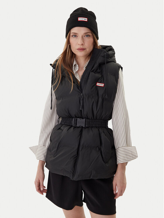 Hunter Bezrękawnik Nellie HARW0017252 Czarny Regular Fit