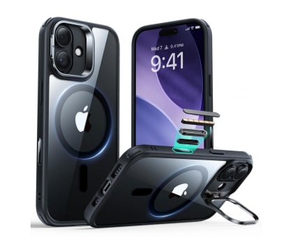 ESR Classic Hybrid Kickstand Magsafe do Iphone 17 Clear/Black