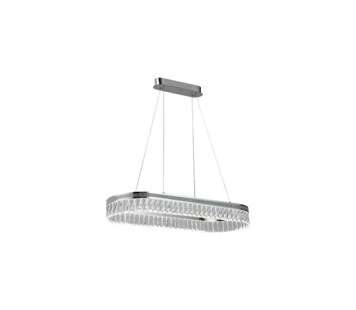LED ściemnialny kryształowy żyrandol na lince THALIA LED/50W/230V 3000-6000K + z pilotem