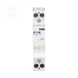 Eaton Stycznik instalacyjny, 20A, 230V AC/DC, 2NO CR2020230