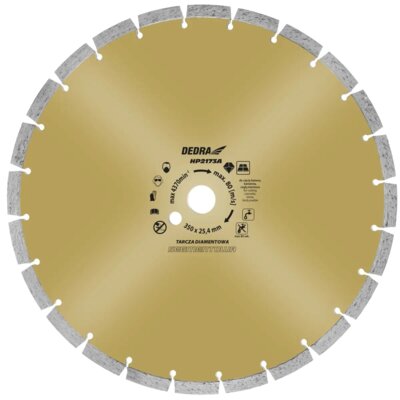 DEDRA Tarcza do cięcia HP2173A 350 mm