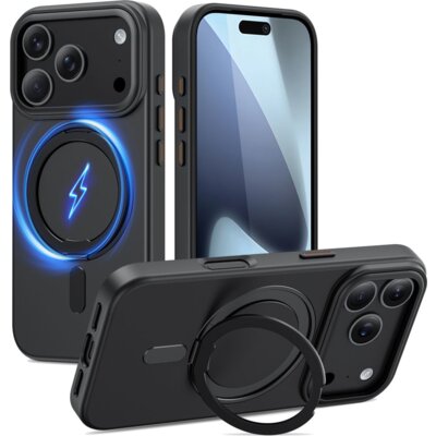 Etui TECH-PROTECT MagRing MagSafe do Apple iPhone 17 Pro Max Czarny Mat