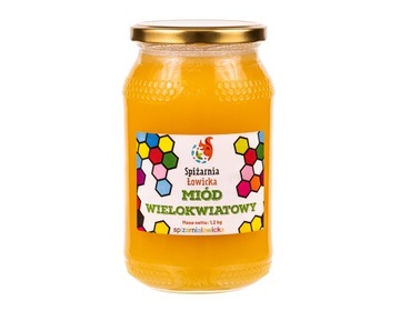 Miód wielokwiatowy prawdziwy z domowej pasieki